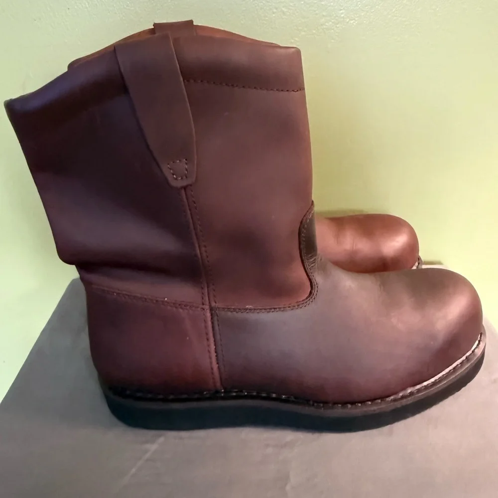 BRAHMA‎ Hutch II Leather Western Work Boots Mens Size 13W 5593743 Steel Toe